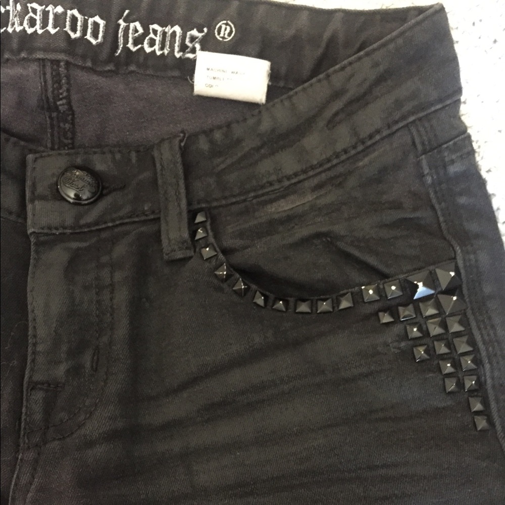 EUC Black Studded Buckaroo Skinny Jeans